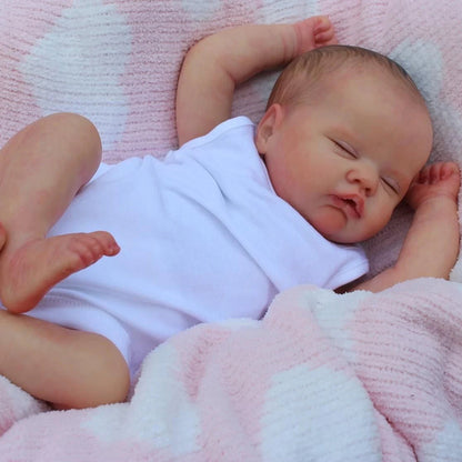 19 Zoll Lebensechte Geschlossene Augen Reborn puppen-Quinbee