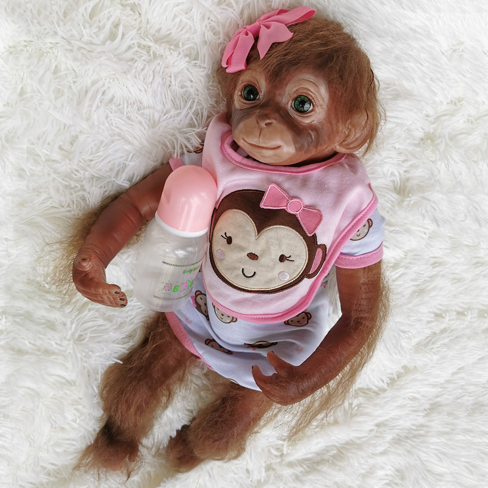 20 Zoll Rosa Blume Haarnadel Reborn Affe Baby Puppe