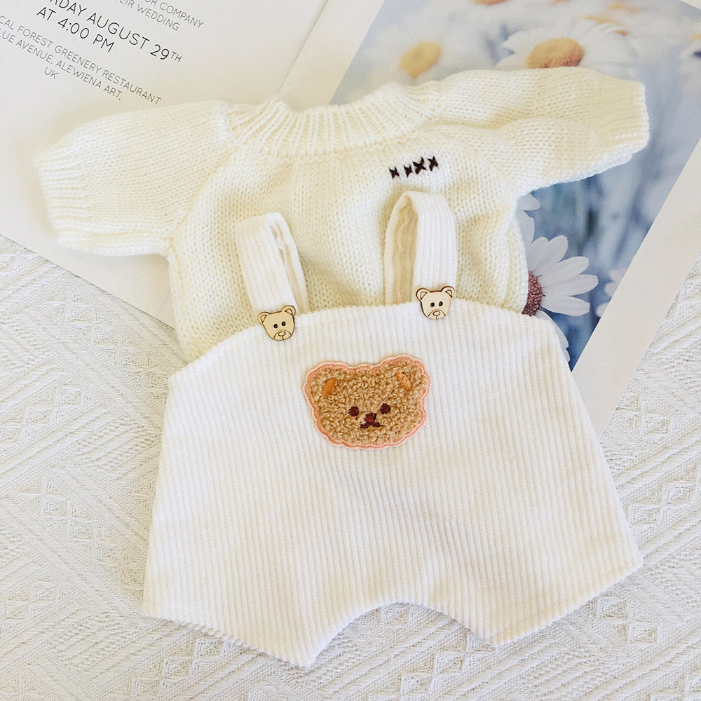 Zweiteiliges Oberteil-Overall-Set für 30 cm Reborn Babypuppen