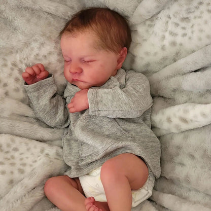 18 Zoll Borg lebensechte Reborn puppe Junge-Levi
