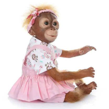 52 cm handgefertigter wiedergeborener Baby-Affe