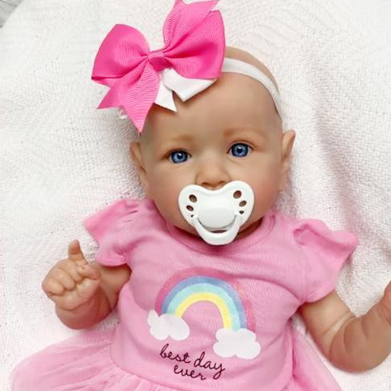 Realistische Reborn-Babypuppe Natalie 22 Zoll - Saskia