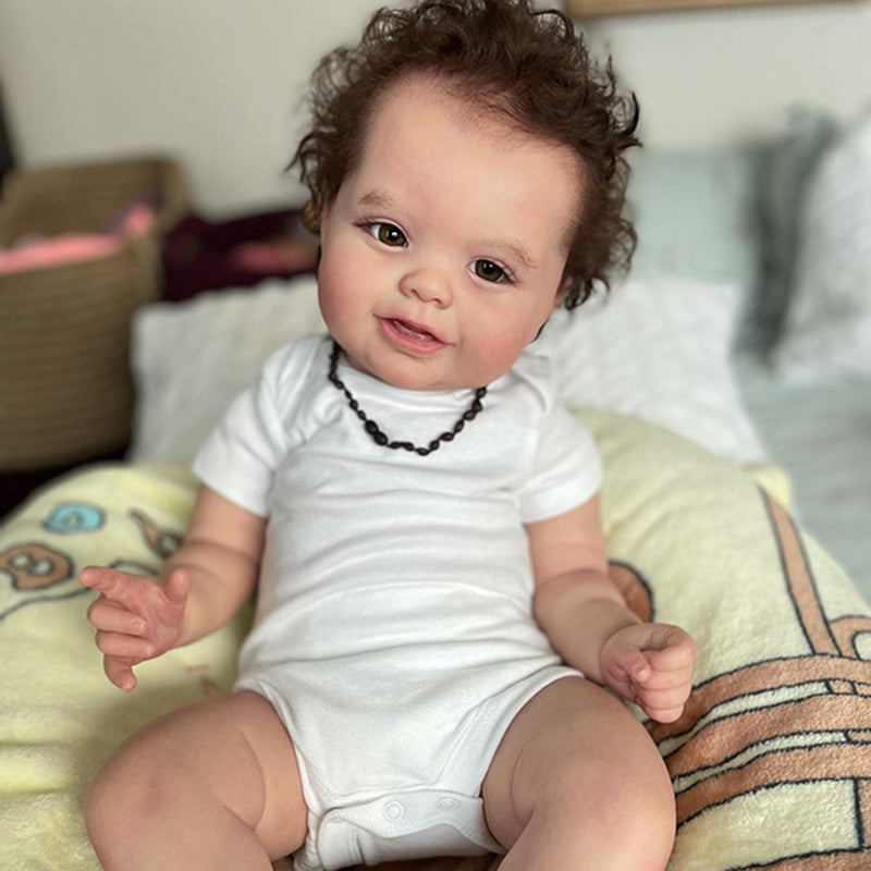 22 Zoll lebensechte Renee Augen auf Reborn Babypuppen Mädchen