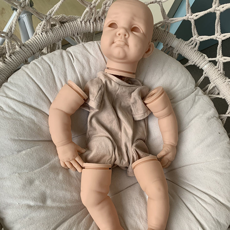 22 Zoll Biby DIY unbemalt Offene Augen Reborn Puppe Kit