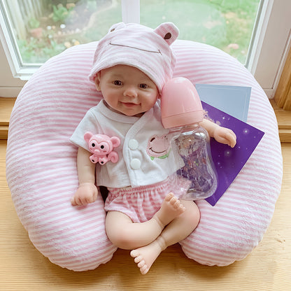 30 cm Reborn Puppe aus Vollsilikon Zwillingsschwestern – Loulou und Vivienne
