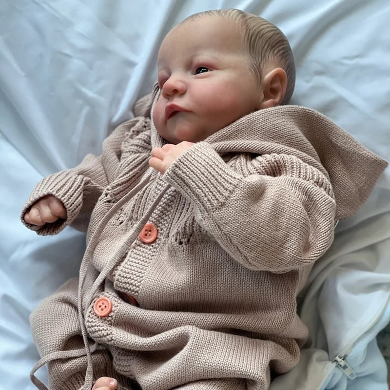 18 Zoll Kirk Realistisch Offene Augen Reborn Puppen Junge/Mädchen - Levi Erwachen