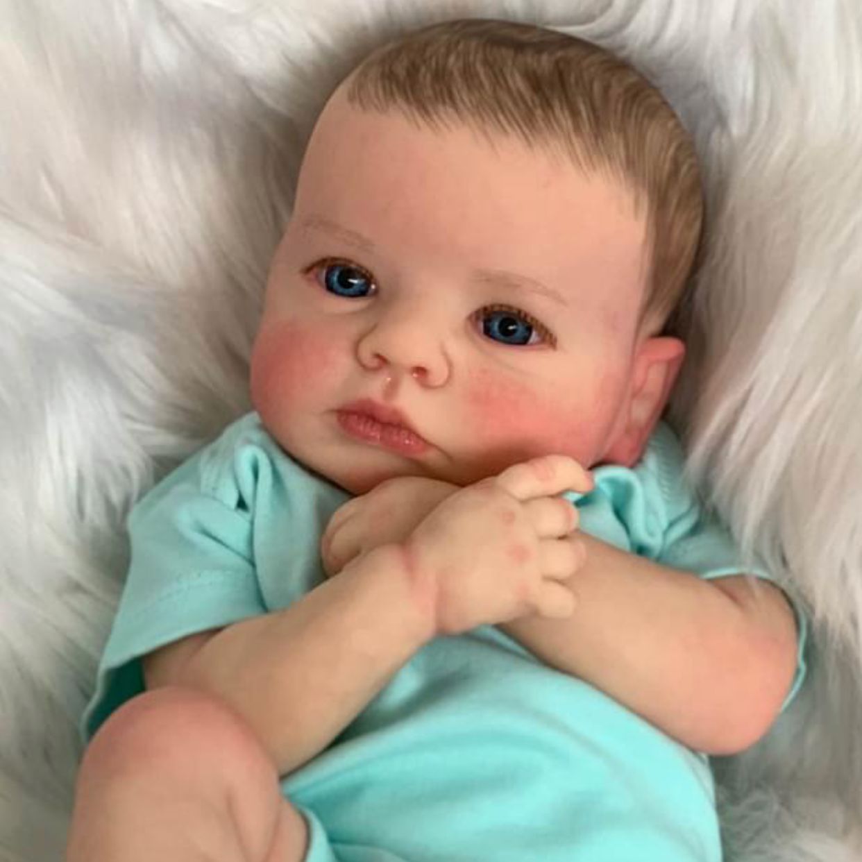 20 Zoll blaue Augen Loulou Reborn Puppen