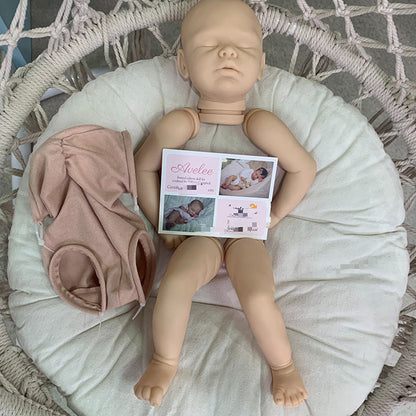20 Zoll Avelee Geschlossene Augen DIY leer Reborn Baby Kit