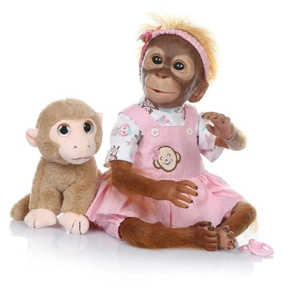 52 cm handgefertigter wiedergeborener Baby-Affe