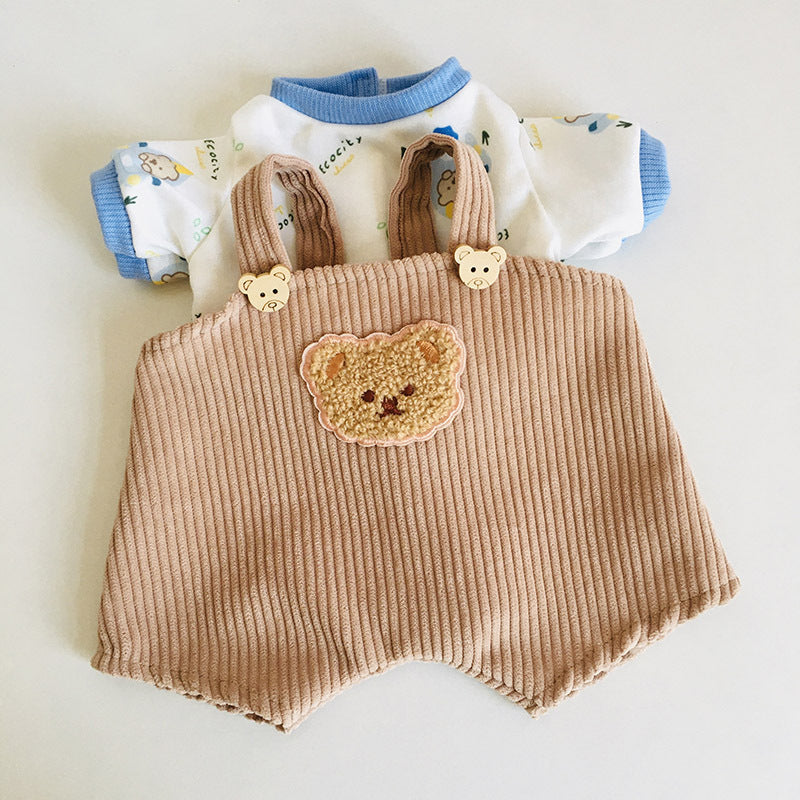 Zweiteiliges Oberteil-Overall-Set für 30 cm Reborn Babypuppen