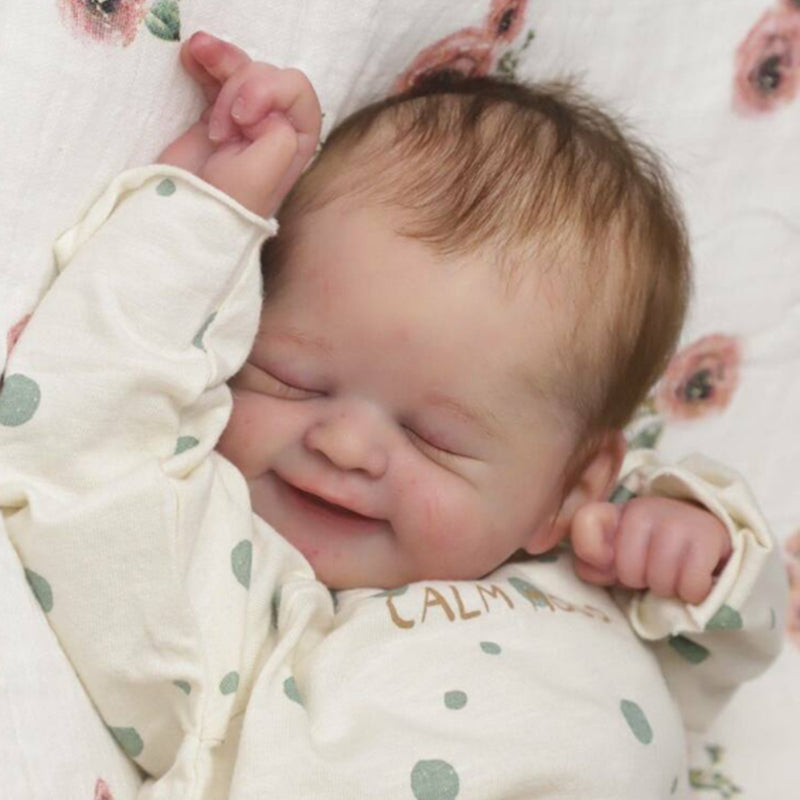 21 Zoll Alisha Lächelndes Gesicht DY Blanc Reborn Baby Kit