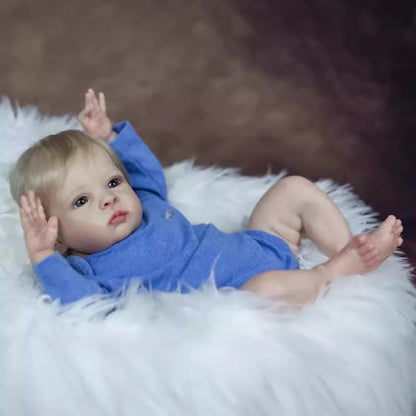22 Zoll Reborn Oskar-Puppen mit blauen Augen