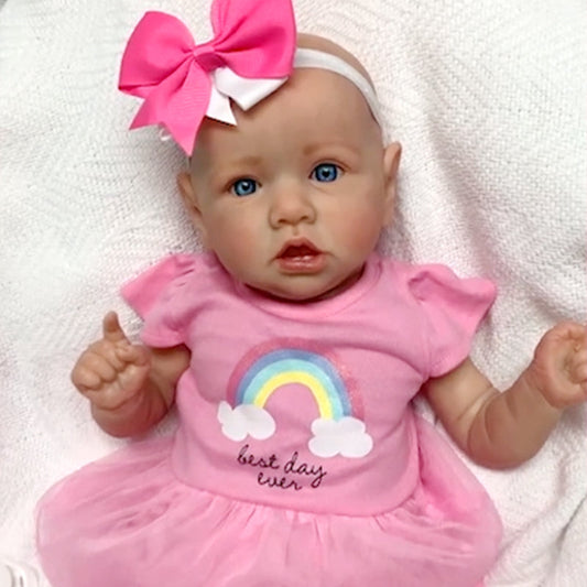 Realistische Reborn-Babypuppe Natalie 22 Zoll - Saskia