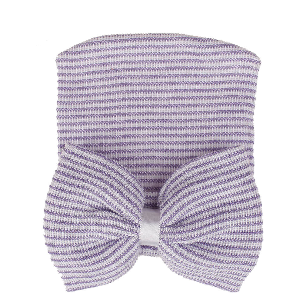 Niedliche Schleife Knoten gestrickte Pullover Baby Mütze