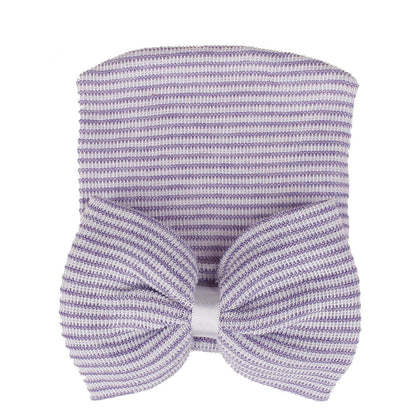 Niedliche Schleife Knoten gestrickte Pullover Baby Mütze
