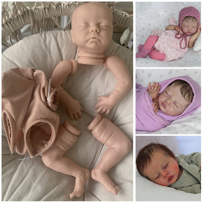 18 Zoll Delilah Schließen Sie die Augen DIY Reborn Kit