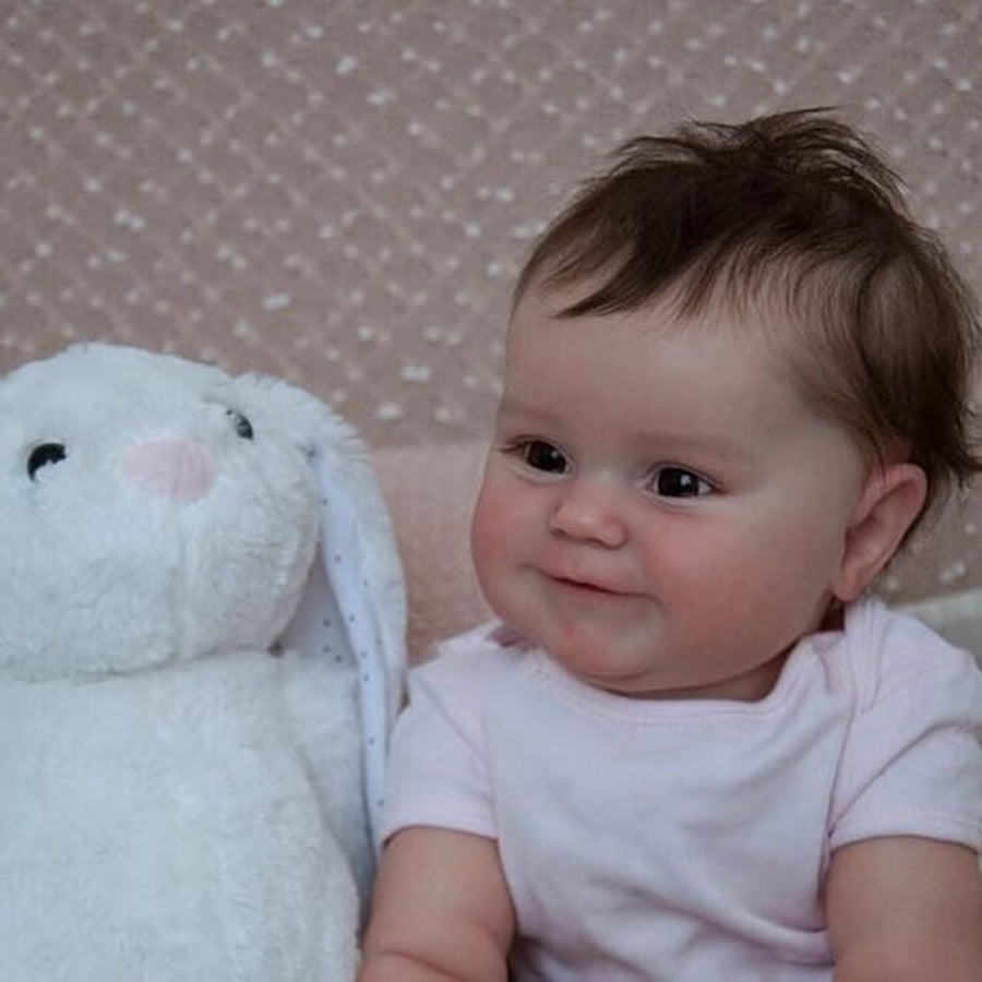 20 Zoll Lebensechte Philippa Offene Augen Braune Haare Reborn Puppen Mädchen- Maddie