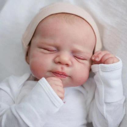 19 Zoll lebensechte Reborn Puppe mit geschlossenen Augen Jungen/Mädchen