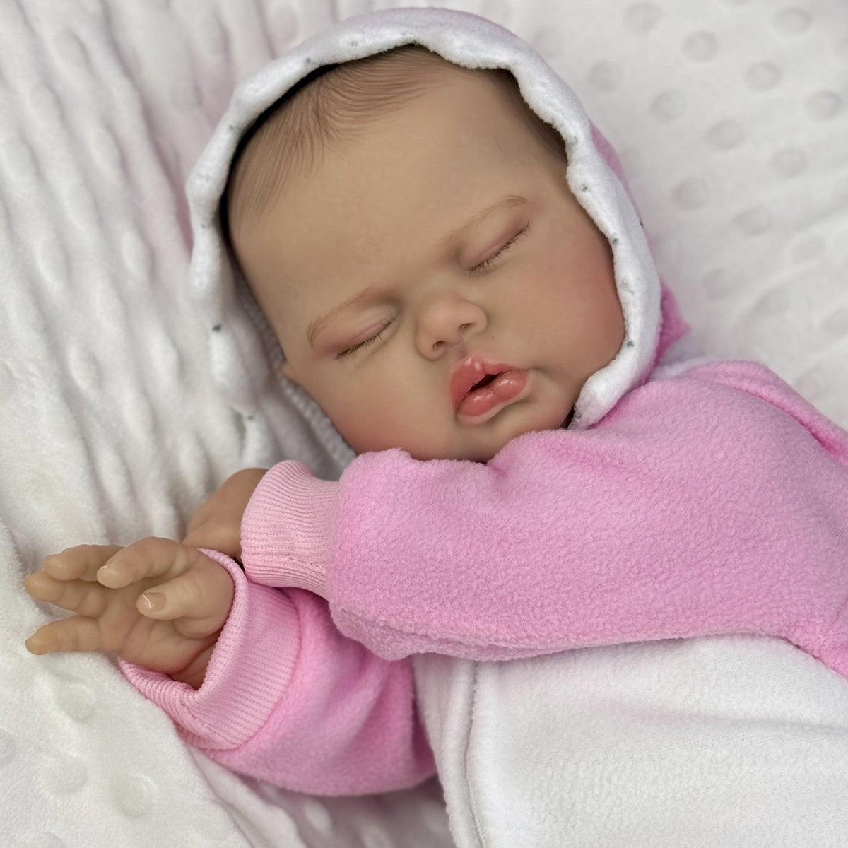 50 cm weiche Stoffpuppe Schlafende Gurke im rosa Outfit