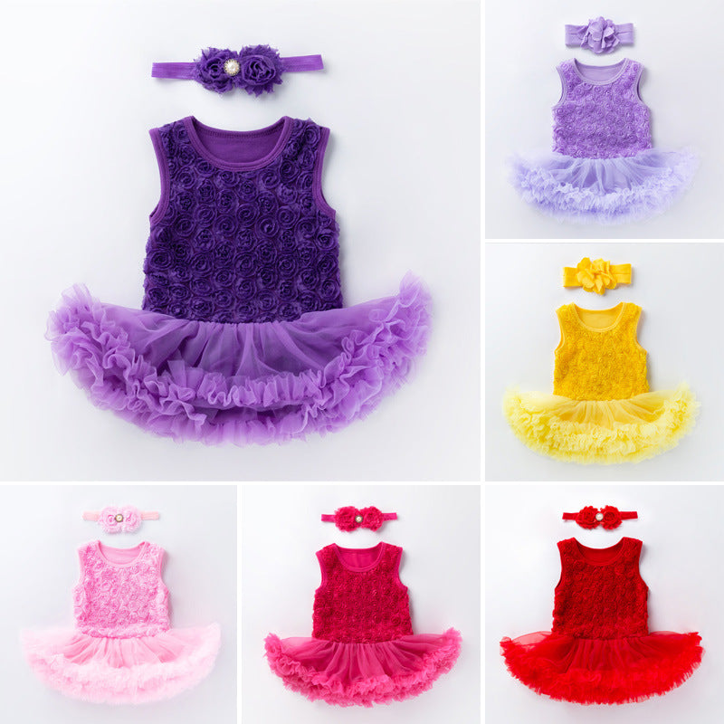 22-23 Zoll rosa schräges Reborn Puppenkleid