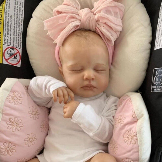 20 Zoll realistische Cecilia Geschlossene Augen Rebornpuppen Mädchen-Loulou