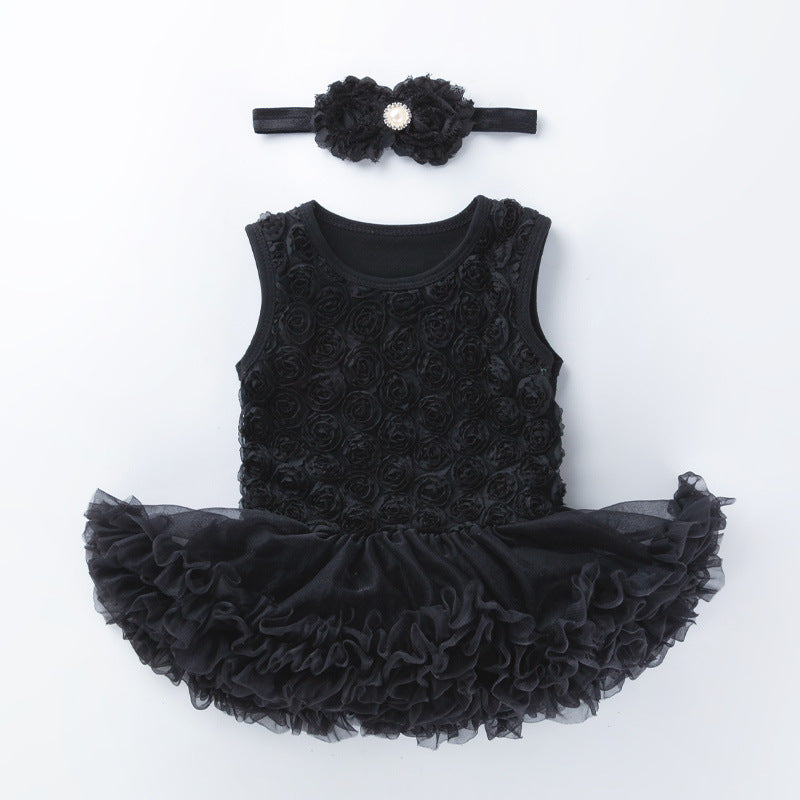 22-23 Zoll rosa schräges Reborn Puppenkleid