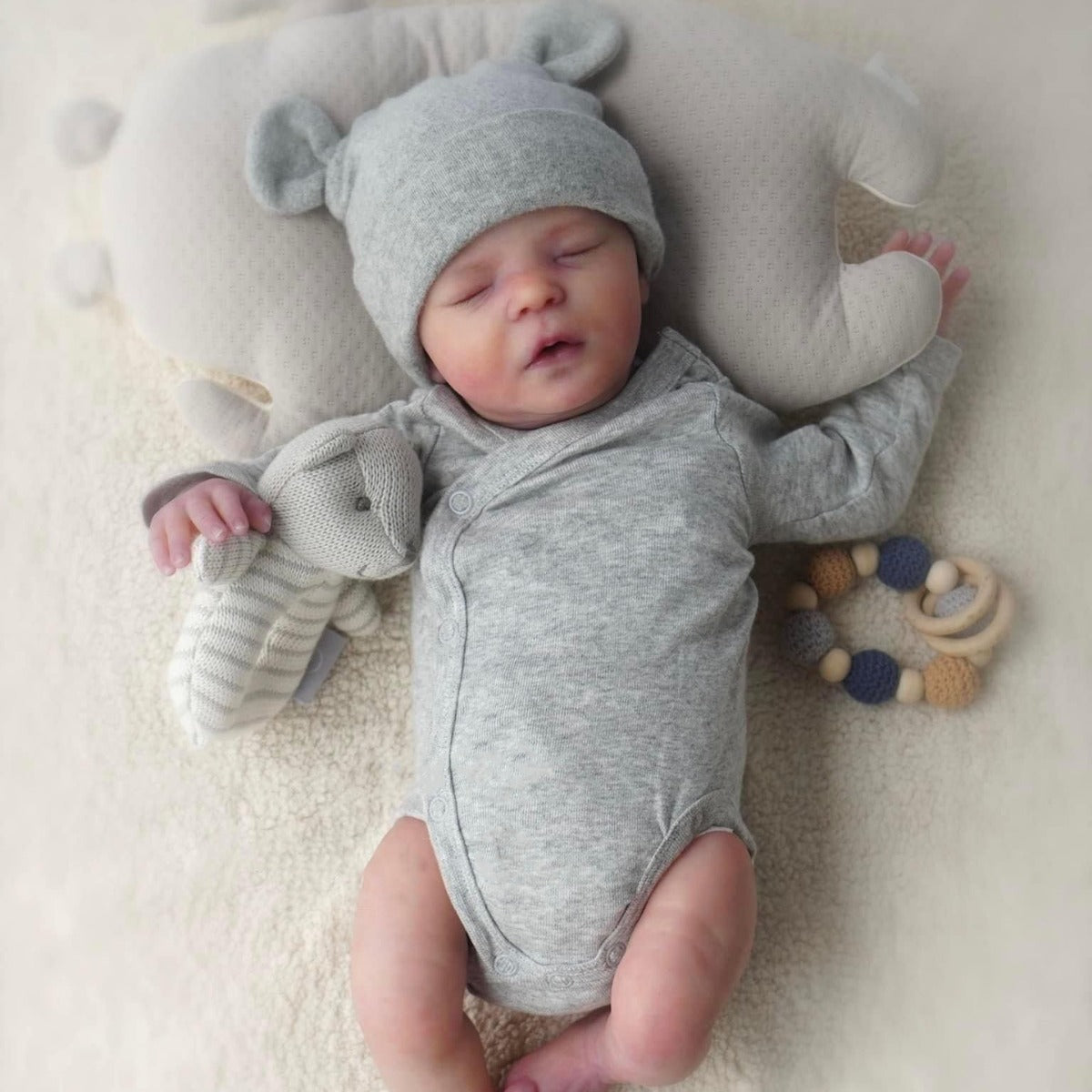 18 Zoll schlafende Howar Geschlossene Augen Reborn Jungee Puppen