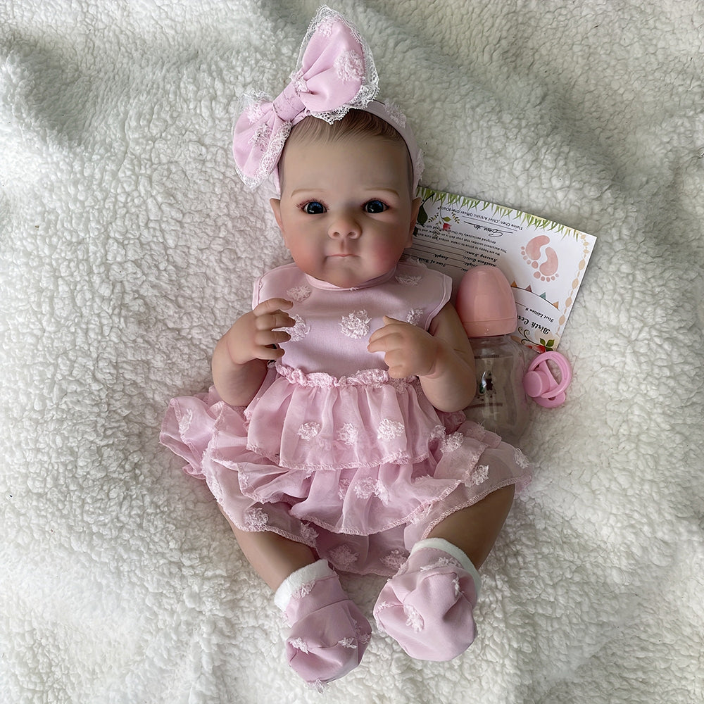 18 Zoll Helen Augen auf Reborn Puppen Mädchen-Bettie