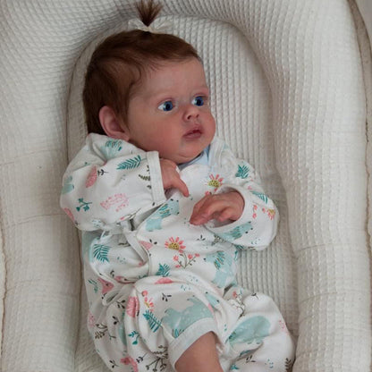 20 Zoll/50 cm Reborn Puppen mit offenen Augen und kurzen Haaren- Chloe