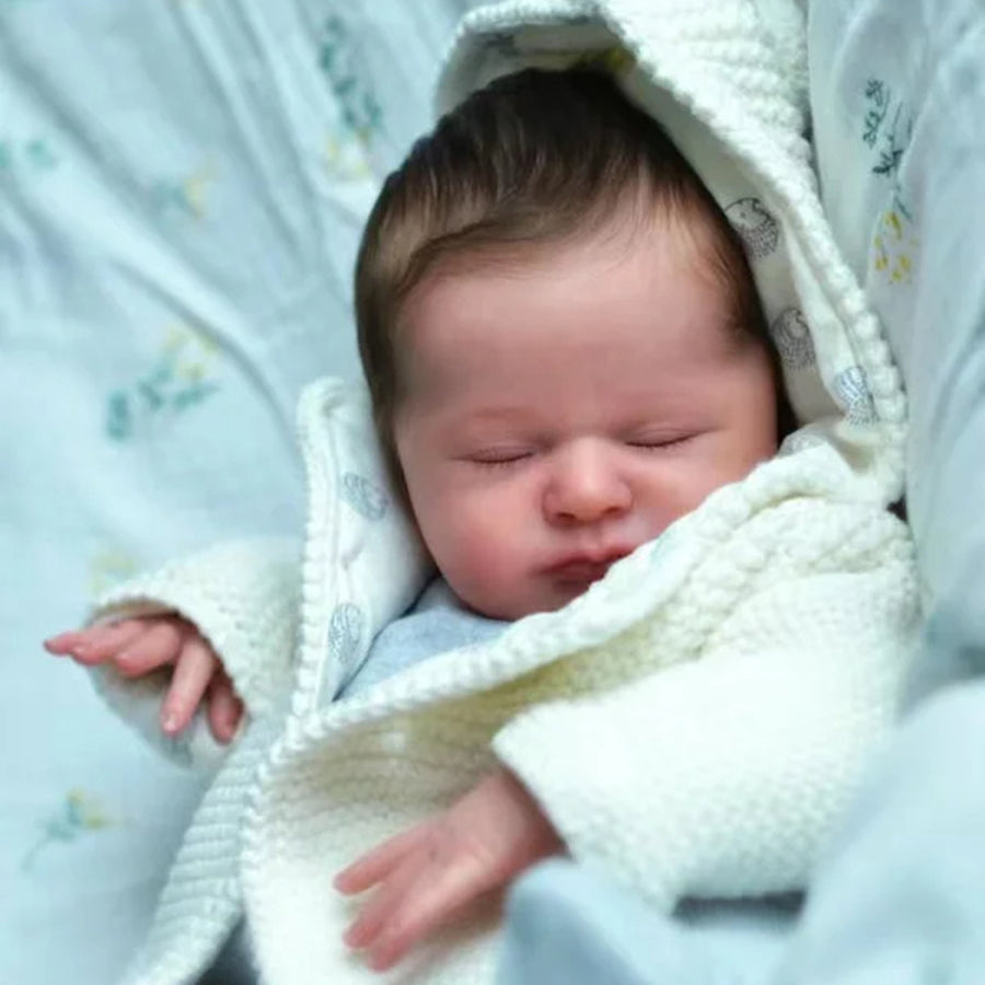 19 Zoll unlackierter Geschlossene Augen Reborn Max Puppen Kit