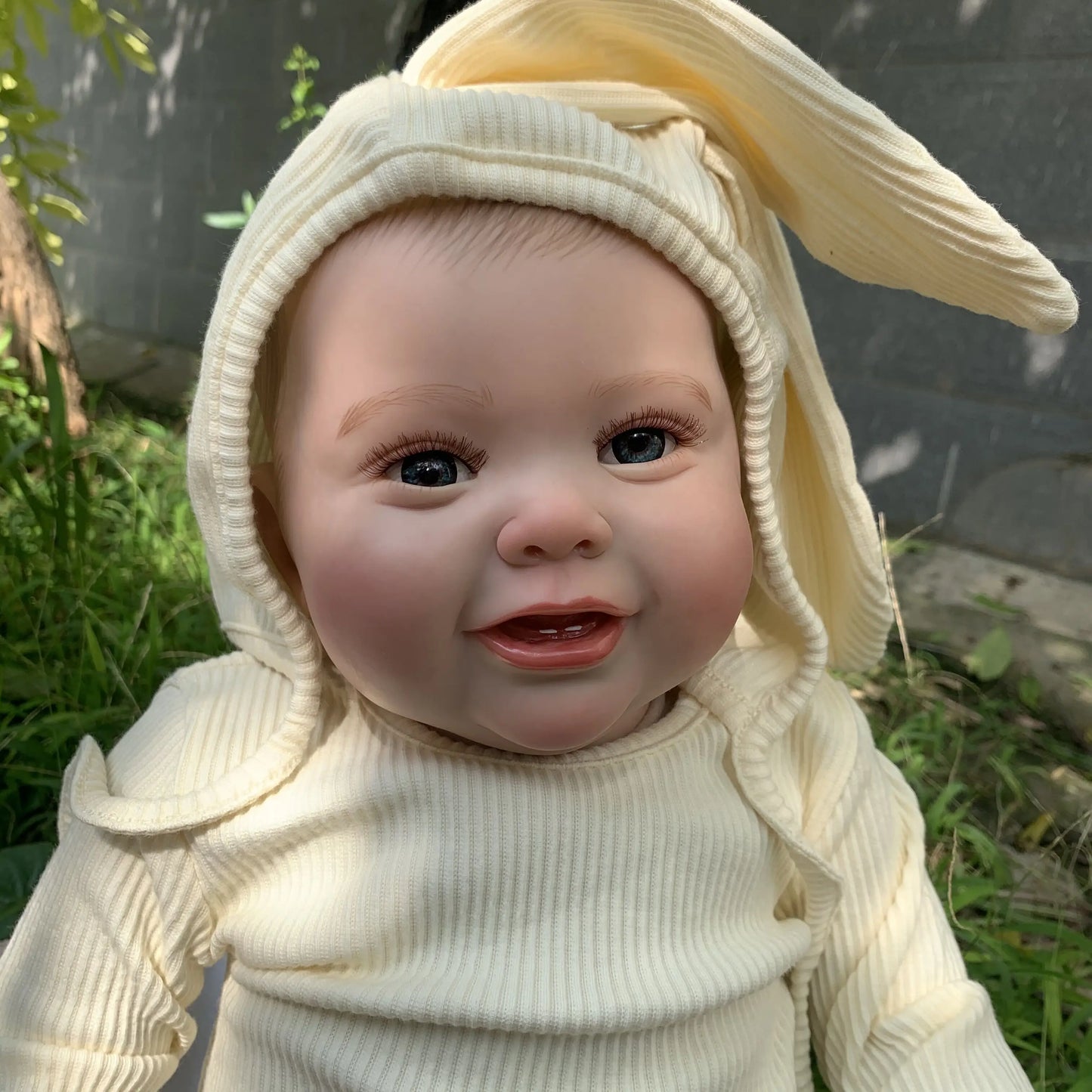 60 cm Francis Weicher Körper Reborn Puppe mit offenen Augen-Kodi