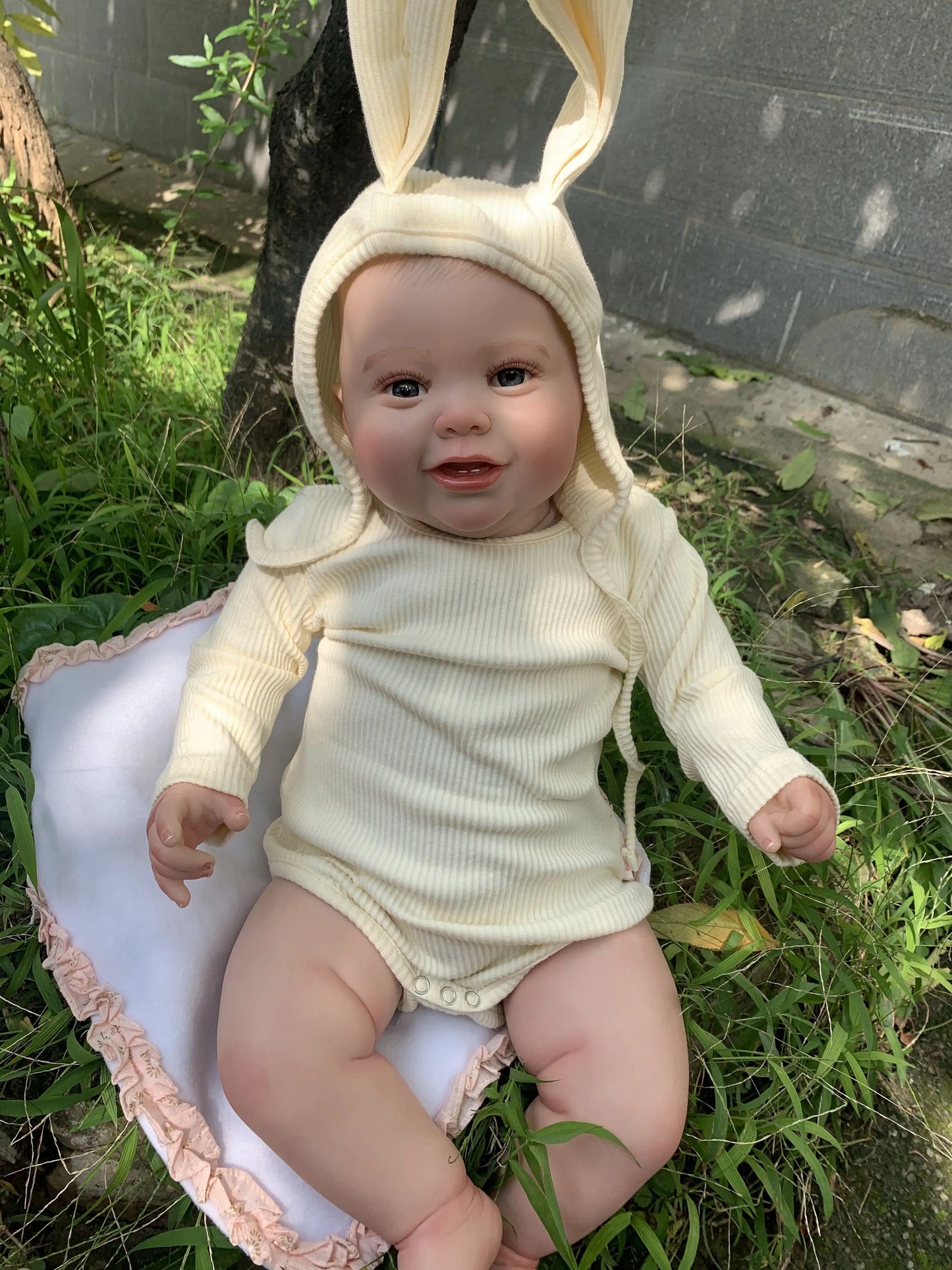 60 cm Francis Weicher Körper Reborn Puppe mit offenen Augen-Kodi