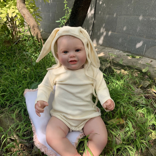 60 cm Francis Weicher Körper Reborn Puppe mit offenen Augen-Kodi