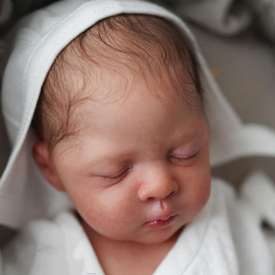 Unbemalter 12 Zoll Puppen kit geschlossenen Augen Reborn Luna