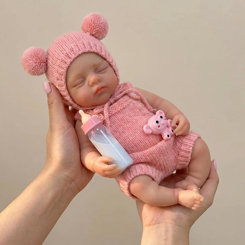 30 cm Irys Reborn Puppe aus Vollsilikon Zwillingsschwestern
