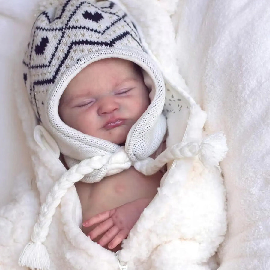 19 Zoll unlackierter Geschlossene Augen Reborn Max Puppen Kit