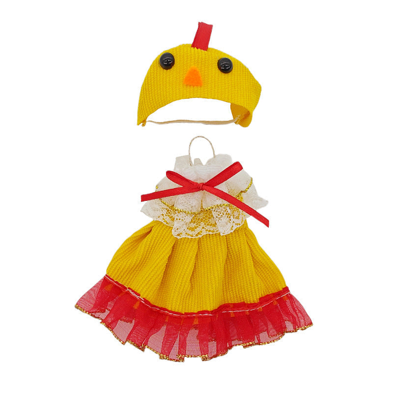Cartoon-Kleid für 6 Zoll (15 cm) Minipuppen