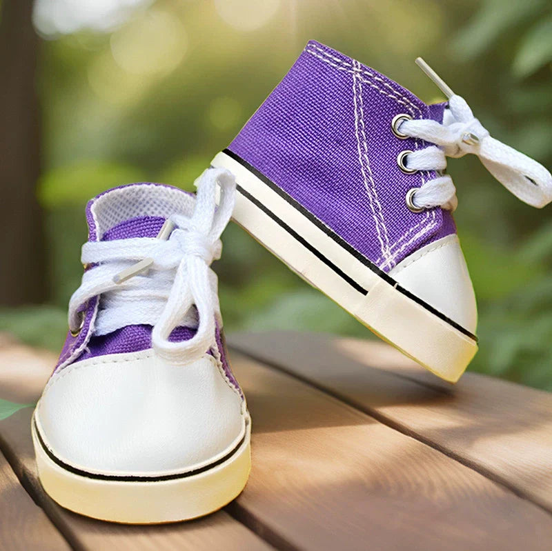 Hohe Segeltuchschuhe für 50–55 cm Reborn Babypuppen
