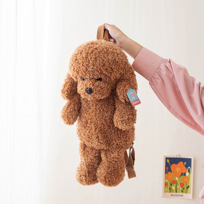 Plüsch-Teddyhund-Rucksack mit Simulation