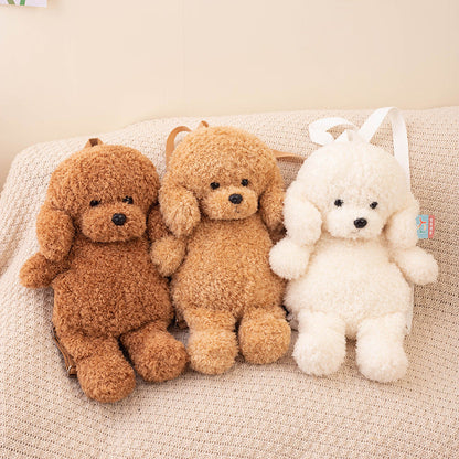 Plüsch-Teddyhund-Rucksack mit Simulation