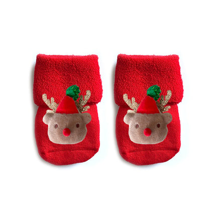 Herbst- und Winter-Baumwoll-Fleece-gefütterte lockere niedliche Puppen-Weihnachtsstrümpfe
