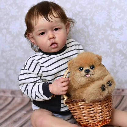 22 Zoll lebensechtes Reborn-Baby Liam mit kurzen Haaren