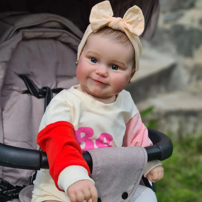 60 cm weiche Reborn Puppe mit offenen Augen-Maddie