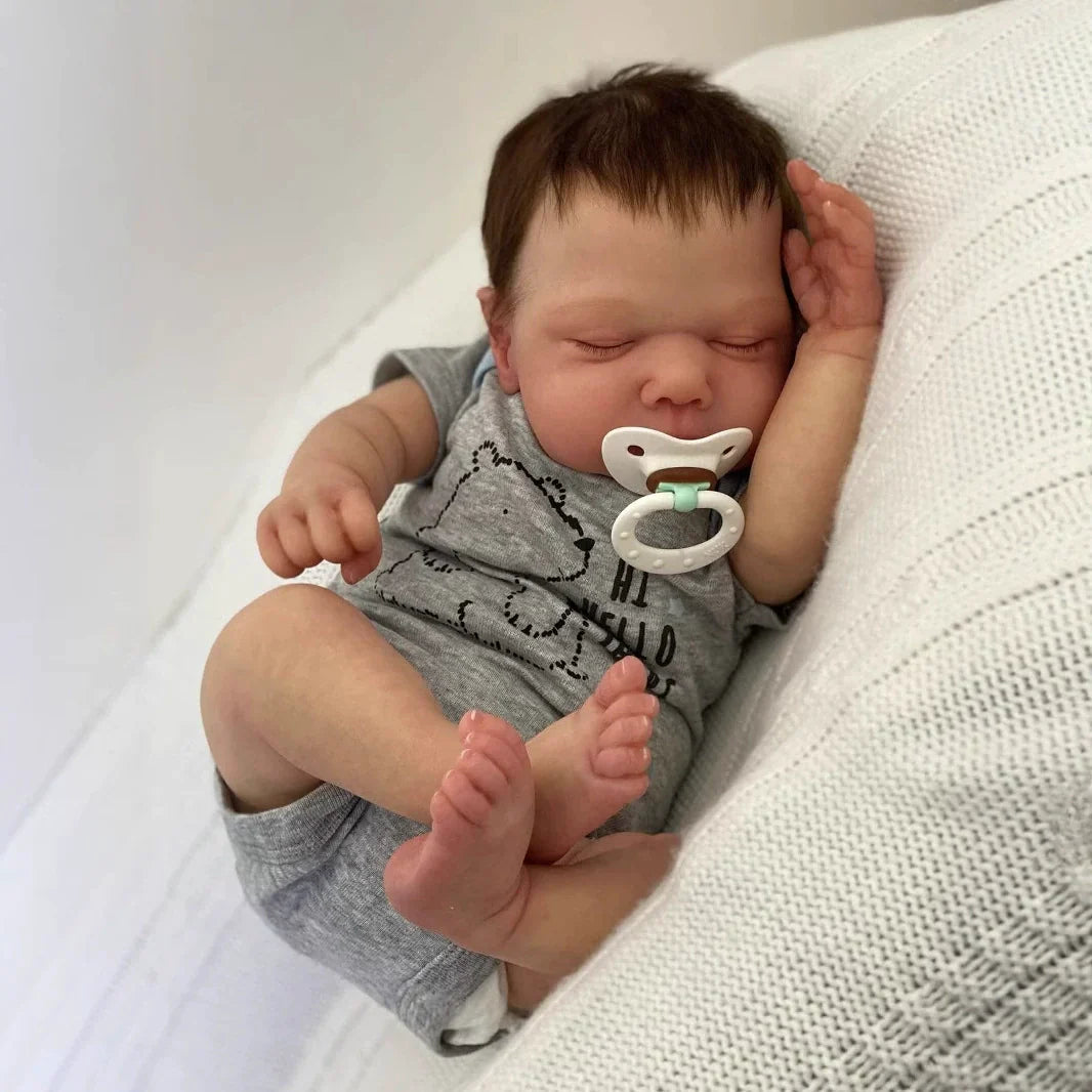 50 cm realistische Reborn-Puppen mit geschlossenen Augen und weichem Körper