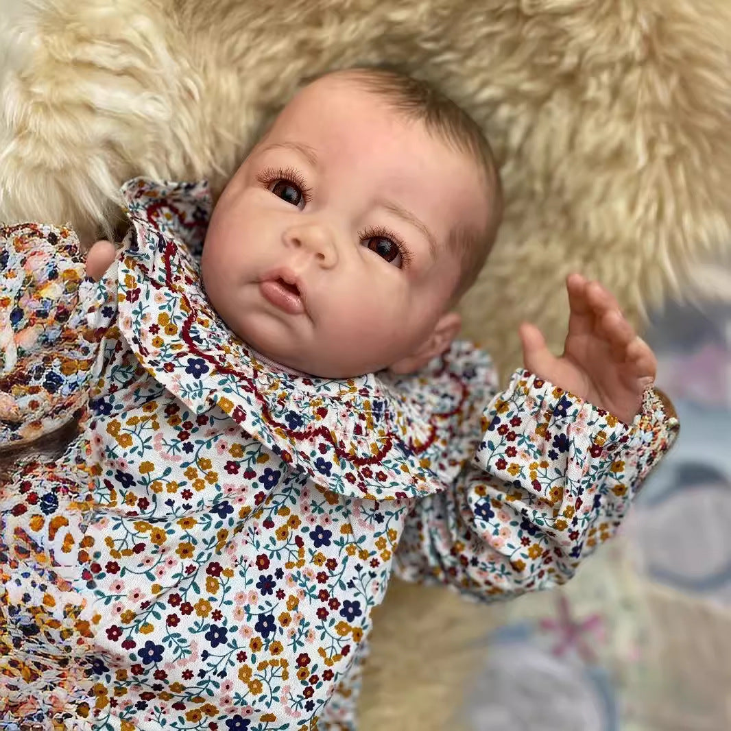 Rodney 20 Zoll Realistische Reborn Puppe mit offenen Augen und gezeichneten Haaren