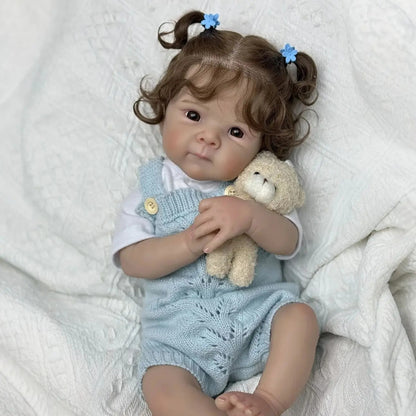 48cm offene Augen weicher Körper kuscheliges Reborn Babypuppe-Bettie