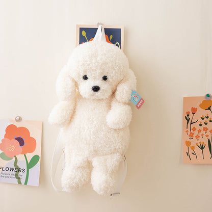Plüsch-Teddyhund-Rucksack mit Simulation