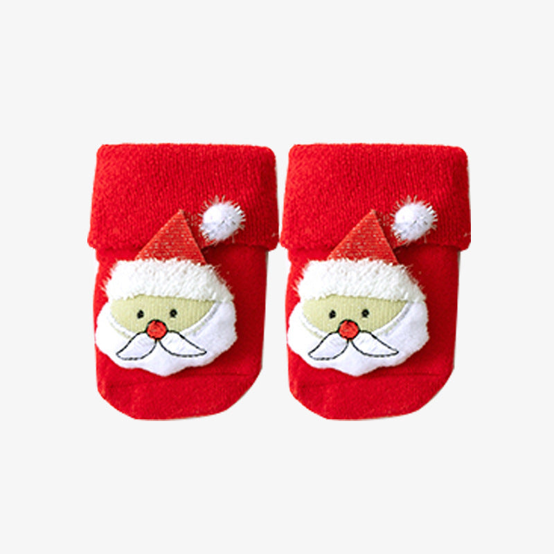 Herbst- und Winter-Baumwoll-Fleece-gefütterte lockere niedliche Puppen-Weihnachtsstrümpfe