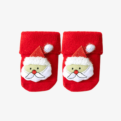 Herbst- und Winter-Baumwoll-Fleece-gefütterte lockere niedliche Puppen-Weihnachtsstrümpfe