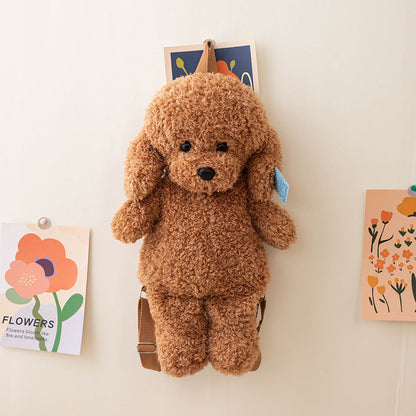 Plüsch-Teddyhund-Rucksack mit Simulation